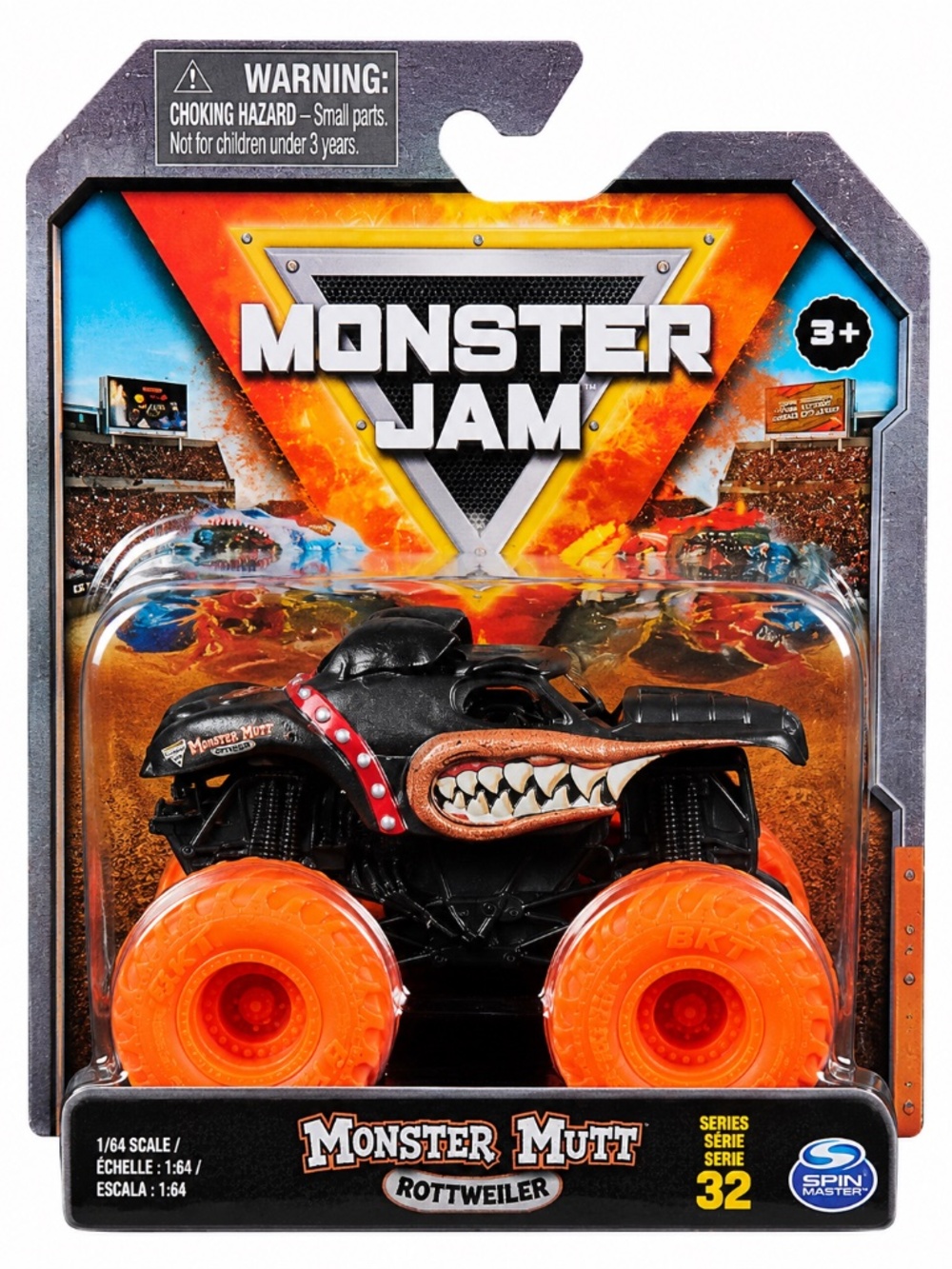 Monster Jam Monster Mutt Rottweiler Ruff Crowd Series 32 NIP